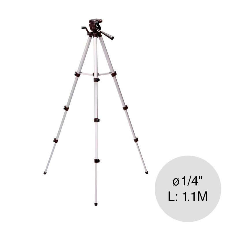 Tripode p/nivel laser rosca ø 1/4" telescopico 1.1m