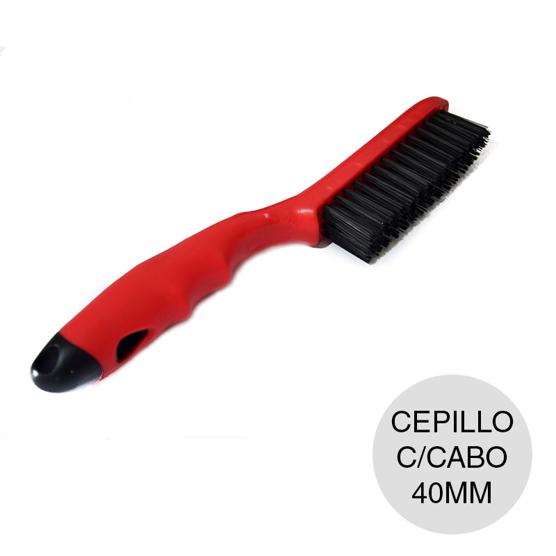 Cepillo alambre acero manual c/cabo 40mm x 190mm