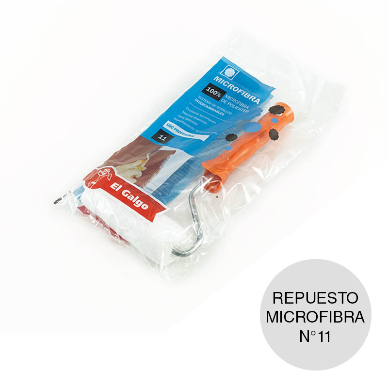 Repuesto rodillo mini N°11 Microfibra linea Minirodillos Top tubo 20mm x 110mm