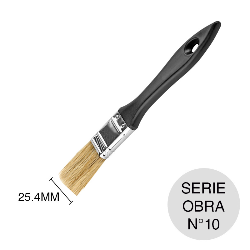 Pincel pinturas N°10 Serie Obra cerda mixta virola/1 x 25.4mm