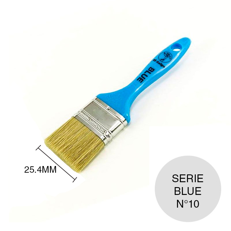 Pincel Nº10 serie Blue cerda china blanca linea Hobby virola/2 x 25.4mm