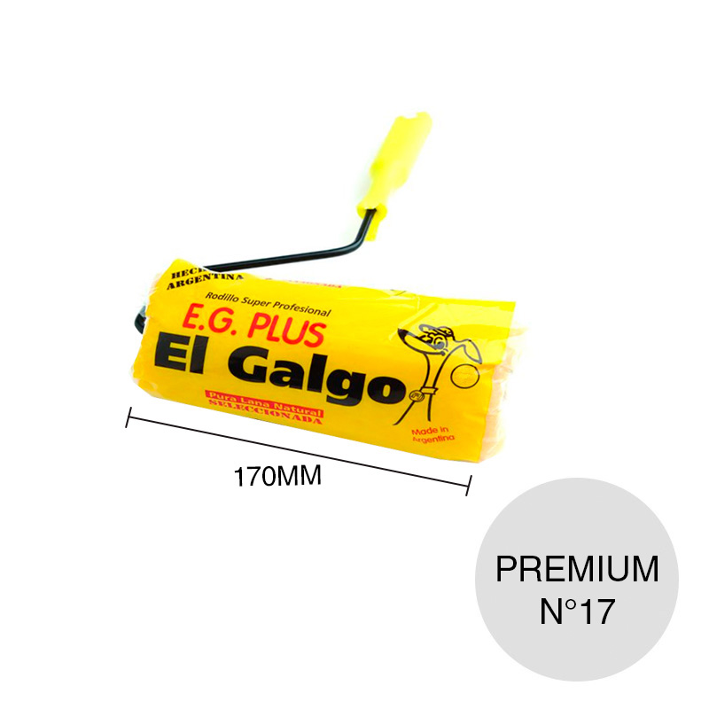 Rodillo Nº17 lana natural e.g.plus linea Premium tubo 50mm x 170mm