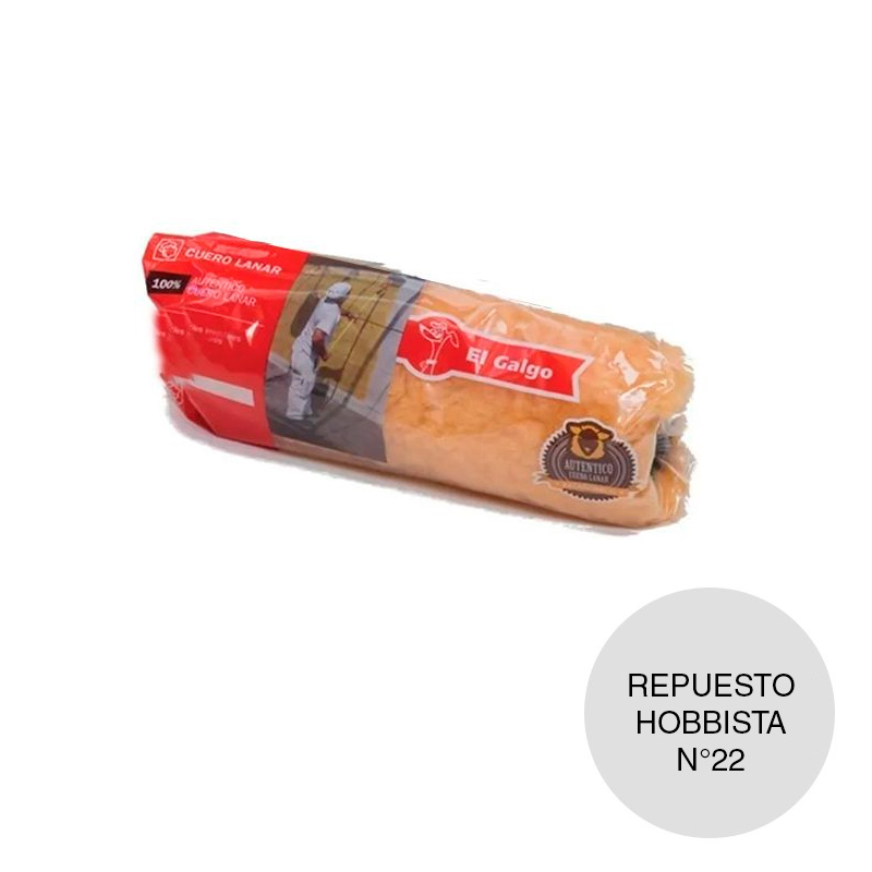 Repuestos rodillo Nº22 multiuso lana natural linea Hobbista tubo 50mm x 220mm