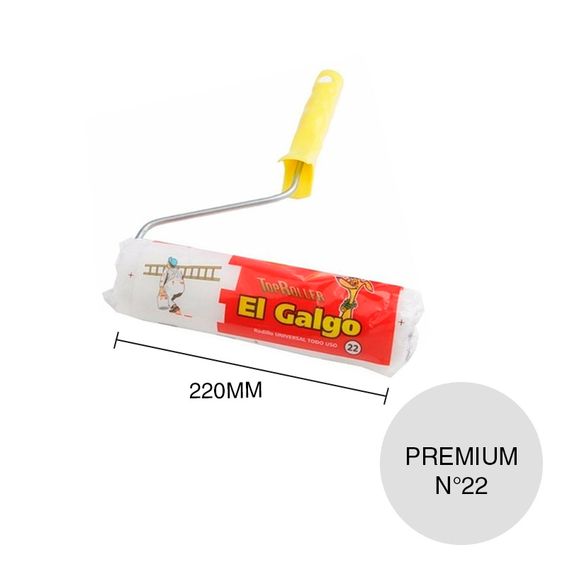 Rodillo Universal todo uso Nº22 lana sintetica linea Premium tubo 40mm x 220mm