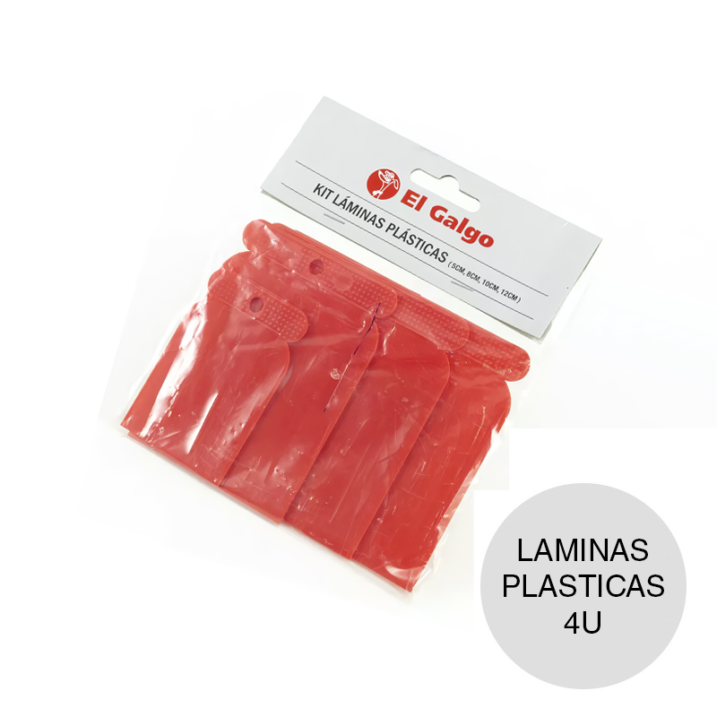 Kit laminas plasticas 2" - 5" pack x 4u