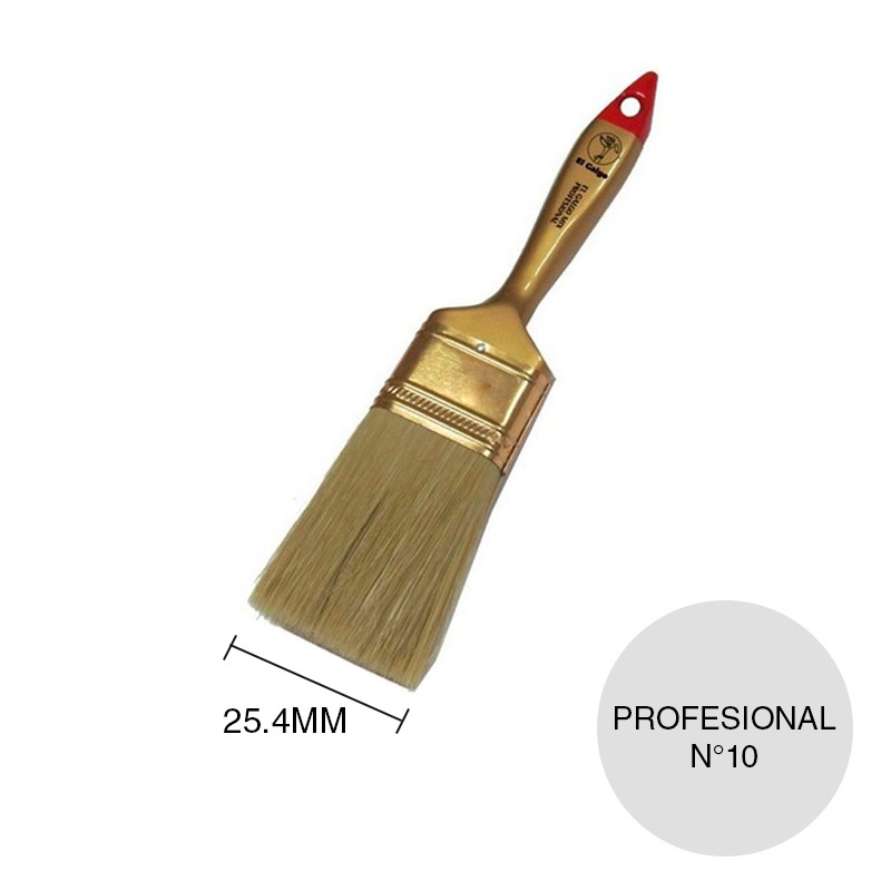 Pincel Nº10 linea Mix Profesional cerda natural virola/4 x 25.4mm