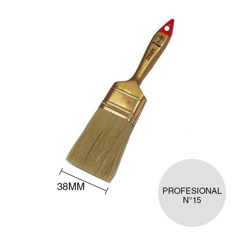 Pincel Nº15 linea Mix Profesional cerda natural virola/4 x 38mm