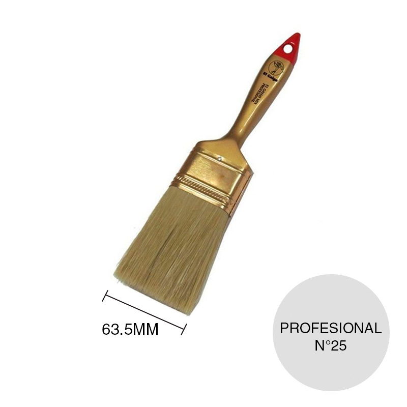 Pincel Nº25 linea Mix Profesional cerda natural virola/4 x 63.5mm