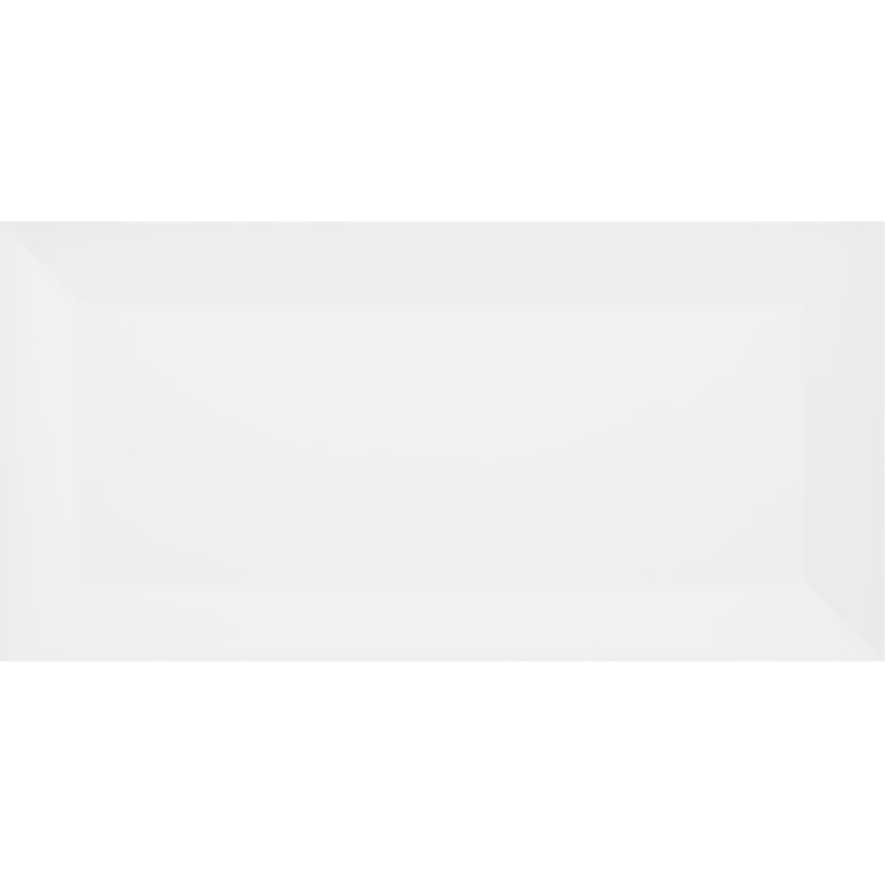 Revestimiento ceramico Metro White blanco brillante borde sin rectificar 100mm x 200mm 50u x caja 1m²