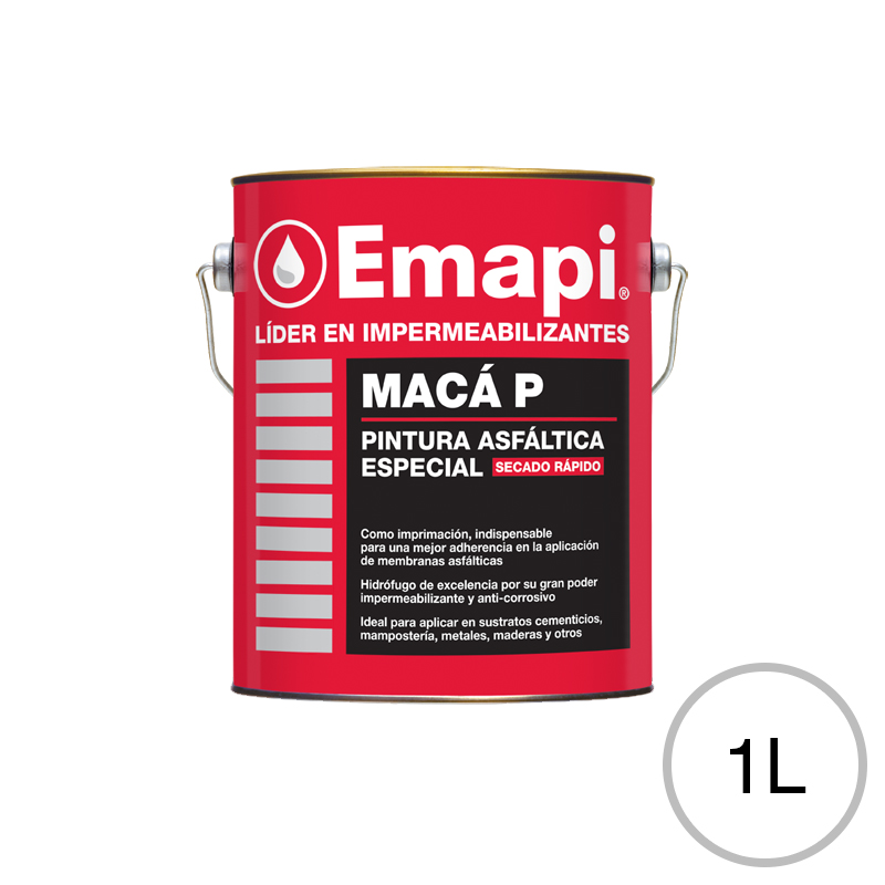 Pintura asfaltica Maca P secado rapido lata x 1l