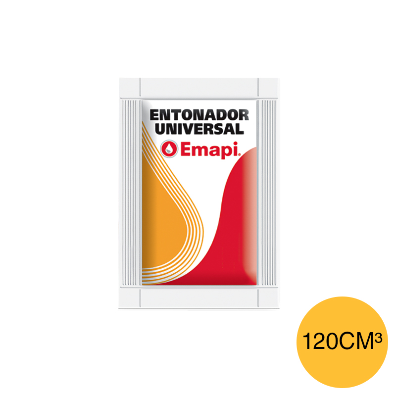 Entonador universal pinturas amarillo pomo x 120cc