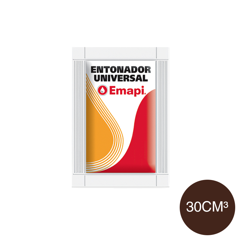 Entonador universal pinturas marron sachet x 30cc