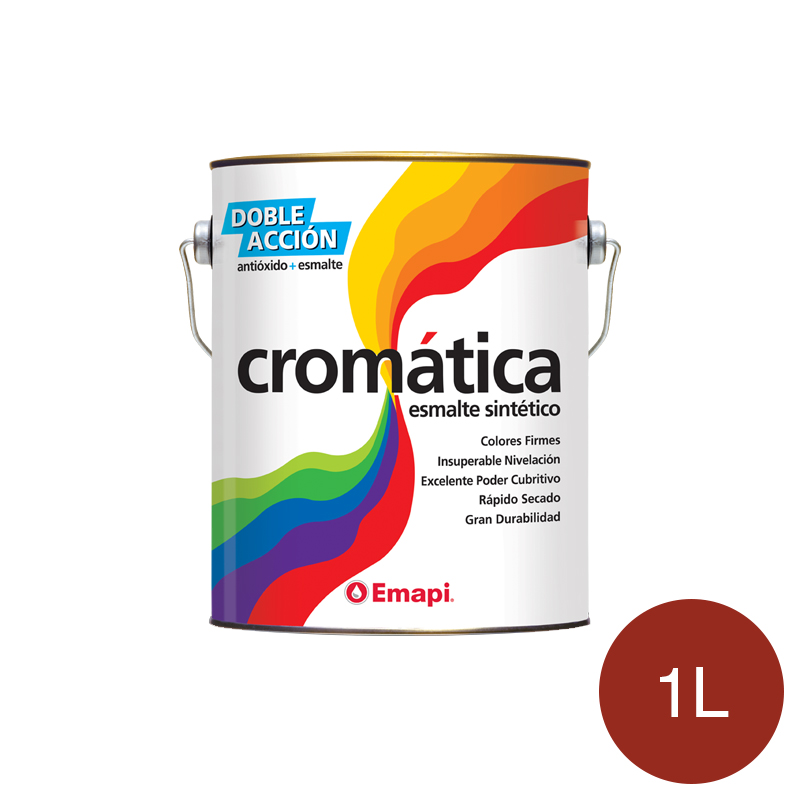 Esmalte sintetico Cromatica doble accion exterior interior cedro brillante lata x 1l