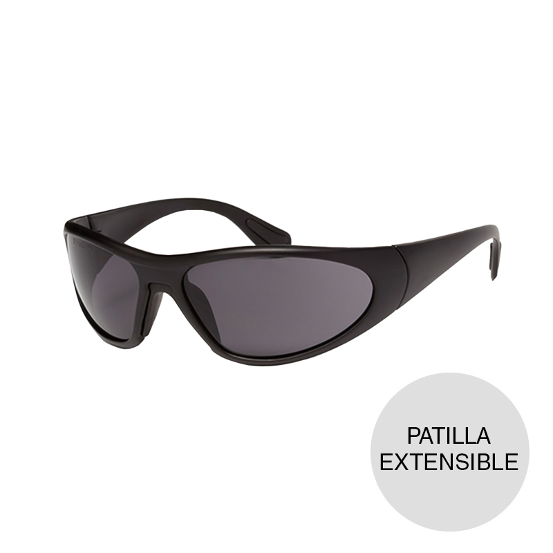 Anteojos seguridad multiuso patilla extensible policarbonato negro