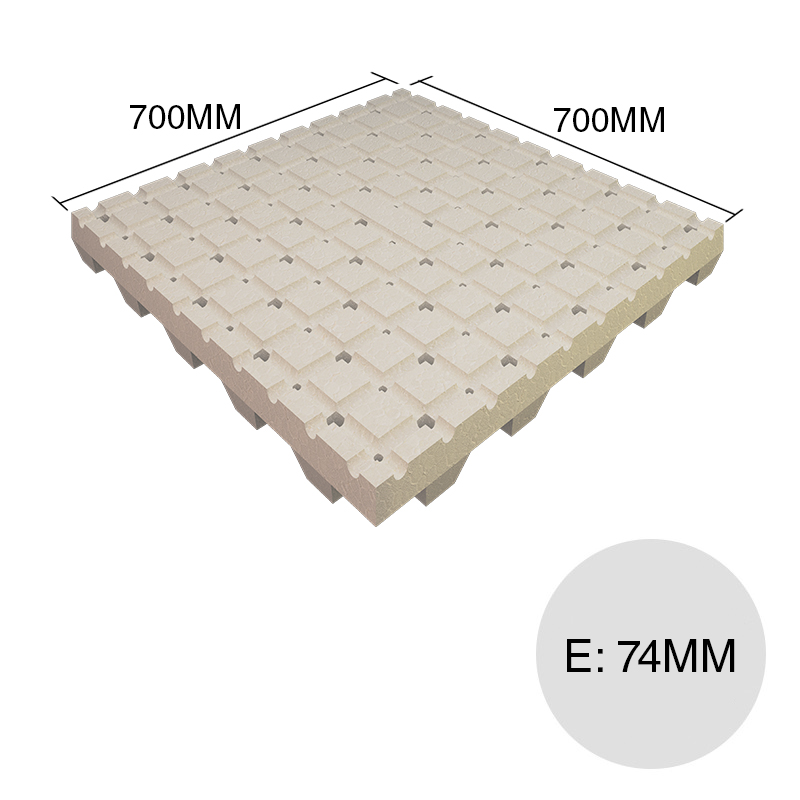 Placa termodrenante cubiertas verdes / invertidas Neotech Roof 74mm x 700mm x 700mm