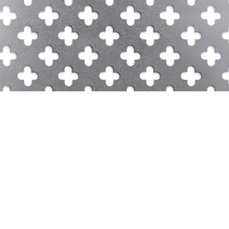 Chapa perforada Decorativa Trebol C20 hoja 1m x 2m