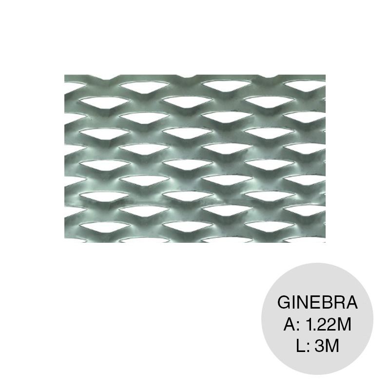 Metal desplegado ornamental Ginebra hoja 1.22m x 3m *