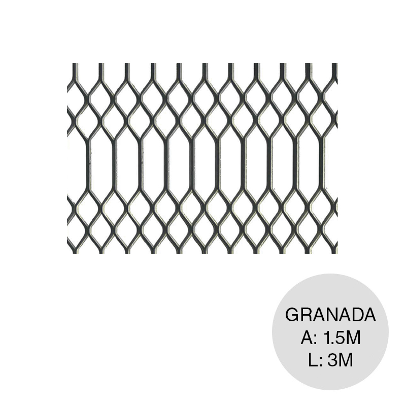 Metal desplegado ornamental Granada hoja 1.5m x 3m