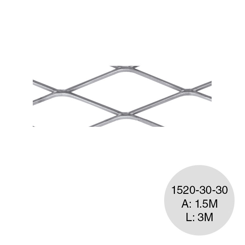 Metal desplegado pesado 1520 x 30 x 30 hoja 1.5m x 3m