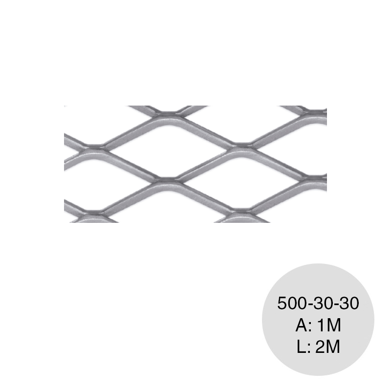 Metal desplegado pesado 500 x 30 x 30 hoja 1m x 2m