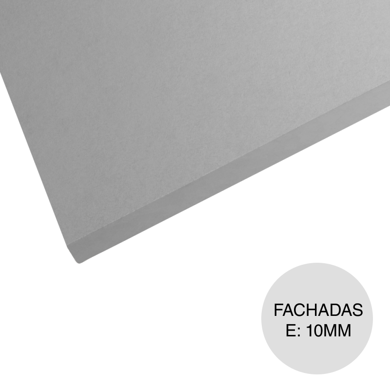 Placa cementicia construccion seco Superboard Fachadas Premium pulida borde recto 10mm x 1.20m x 2.40m