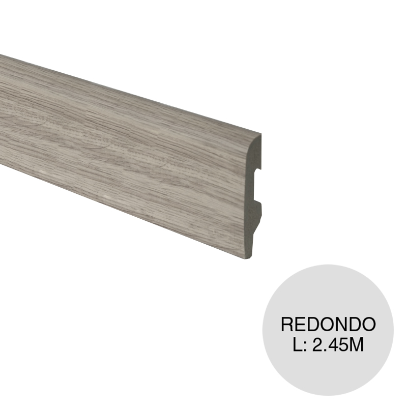 Zocalo EPS redondo arce 15mm x 70mm x 2.45m