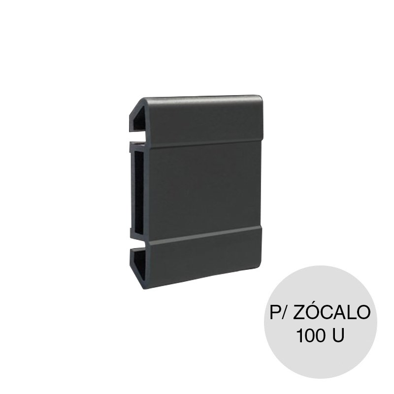 Grampa oculta plastica p/ zocalo bolsa x 100u