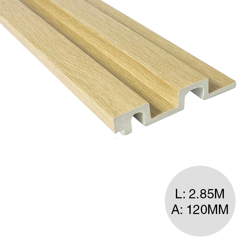 Revestimiento 3D Eurotec Quick Panel EPS interior paris roble claro 21mm x 120mm x 2.85m