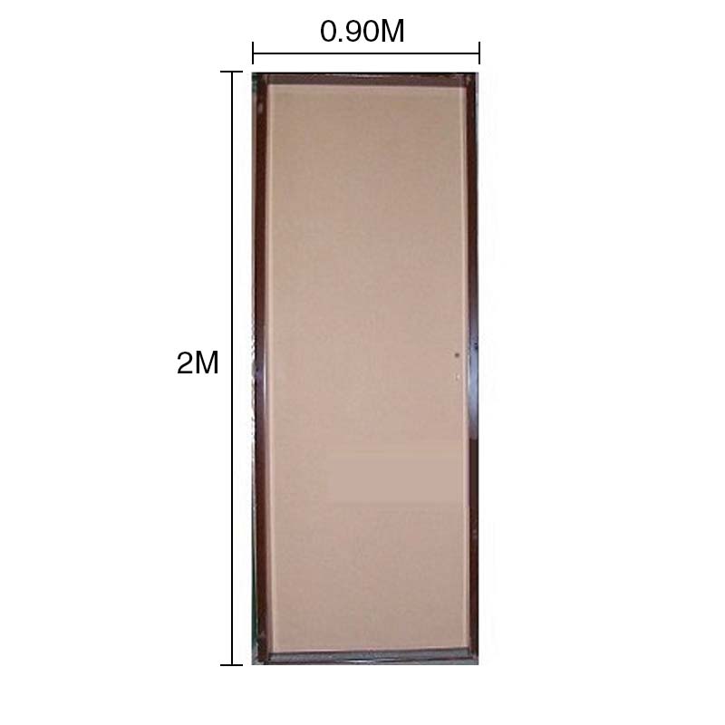 Puerta interior izquierda 90 L2000 MDF marco chapa 900mm x 2m