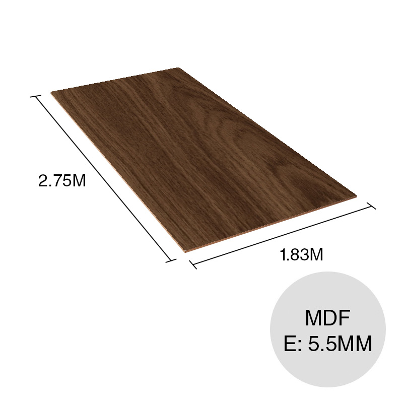 Revestimiento melamina MDF Nordica teka oslo 5.5mm x 1.83m x 2.75m