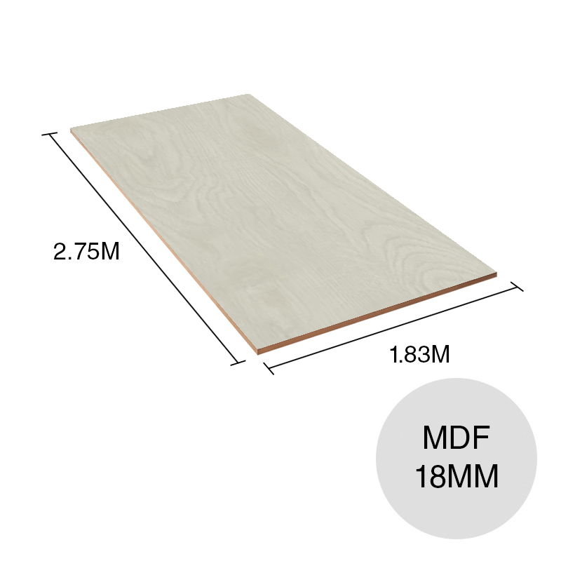 Tablero melamina MDF Blend amaranto 18mm x 1.83m x 2.75m