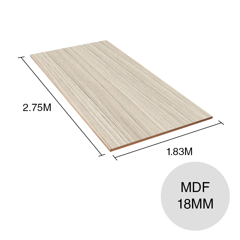 Tablero melamina MDF Nature mont blanc 18mm x 1.83m x 2.75m