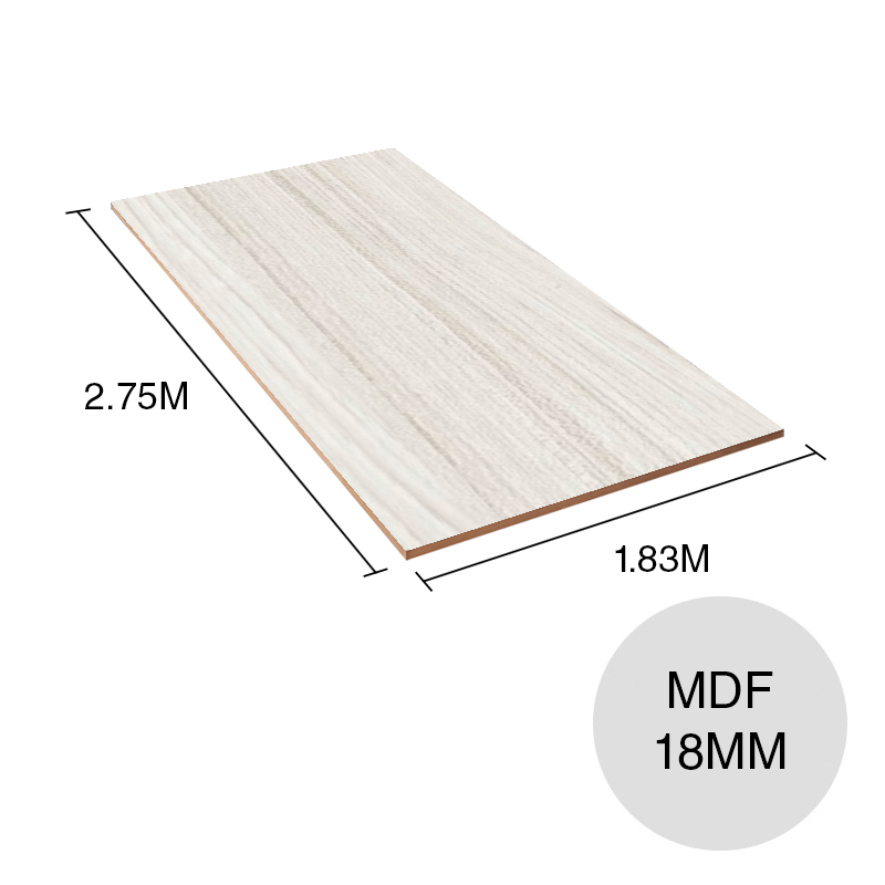 Tablero melamina MDF Nature teka artico 18mm x 1.83m x 2.75m