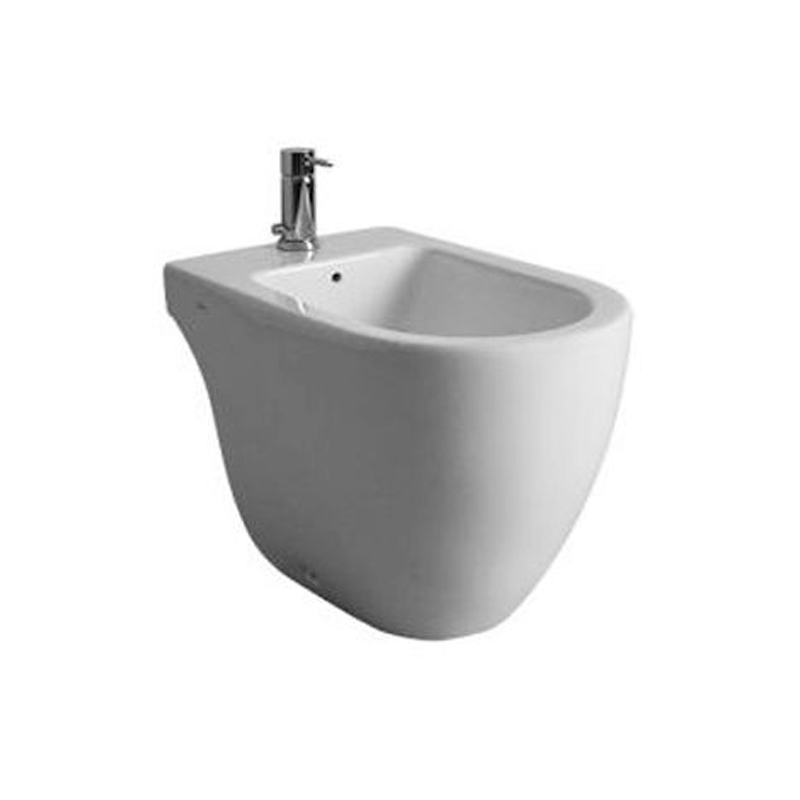 Bidet Fontana 1 agujeros blanco brillante 375mm x 390mm x 555mm
