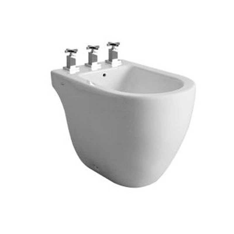 Bidet Fontana 3 agujeros blanco brillante 375mm x 390mm x 555mm