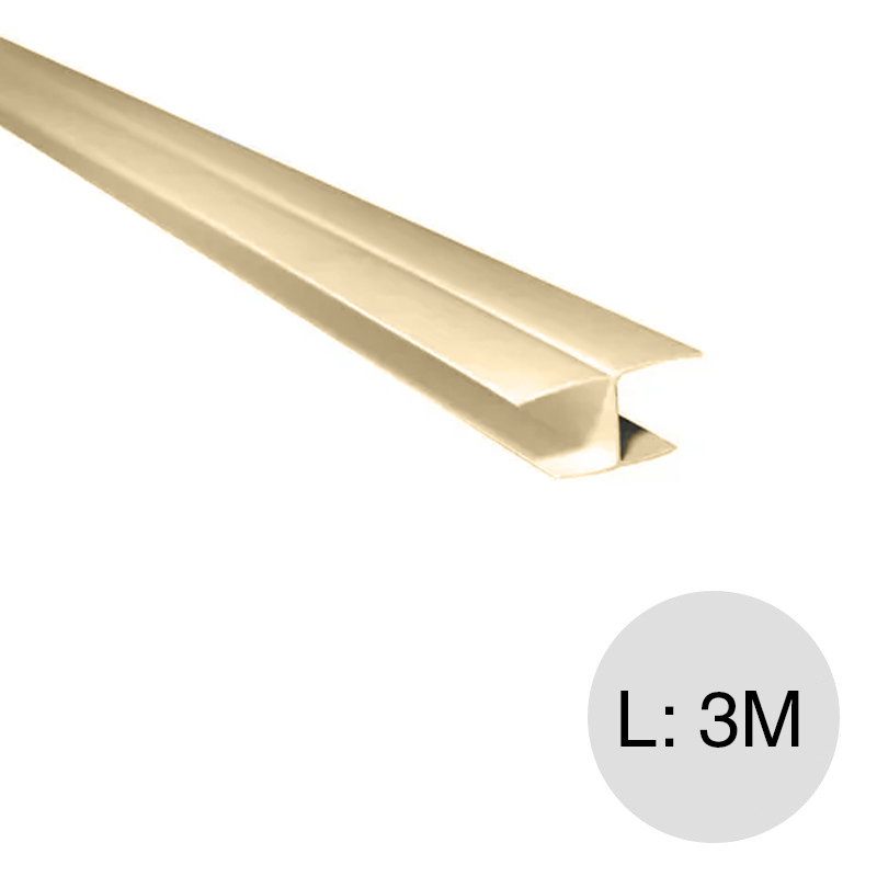 Perfil cielorraso PVC H cipres 30mm x 3m