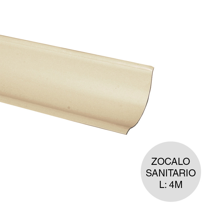 Zocalo sanitario PVC cipres 75mm x 4m