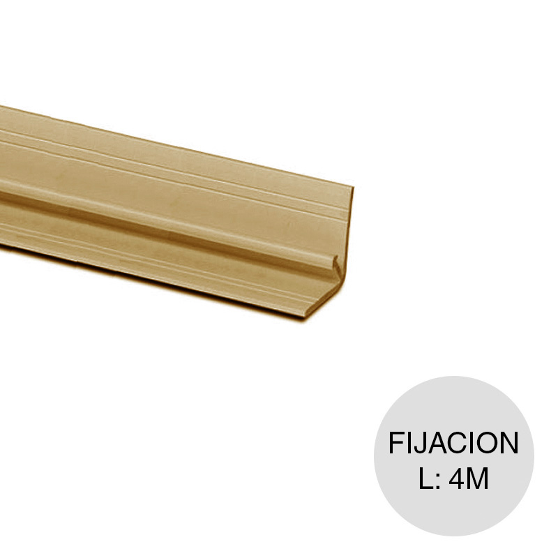 Angulo fijacion p/zocalo cipres 15mm x 4m