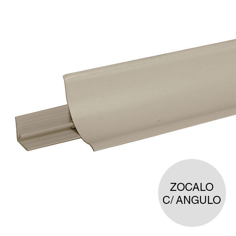 Zocalo sanitario c/ angulo fijacion cipres 75mm x 4m