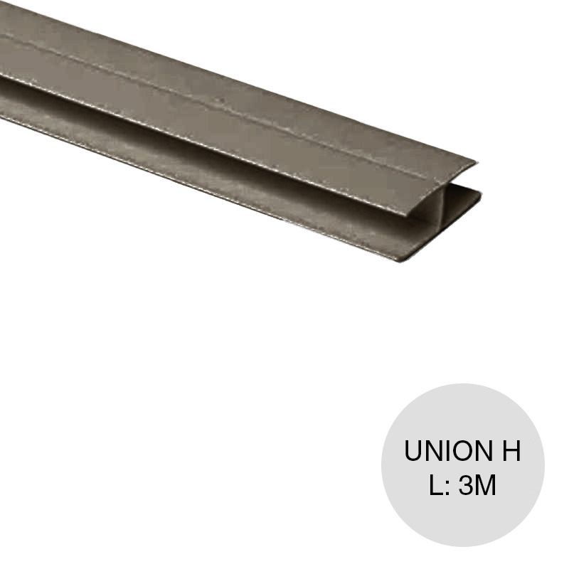 Perfil cielorraso PVC H union rigido cipres 25mm x 42mm x 3m
