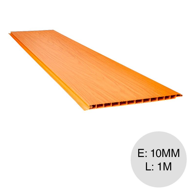 Placa cielorraso PVC interior cipres 10mm x 200mm x 1m