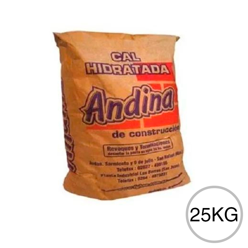 Cal hidratada Andina construccion bolsa x 25kg
