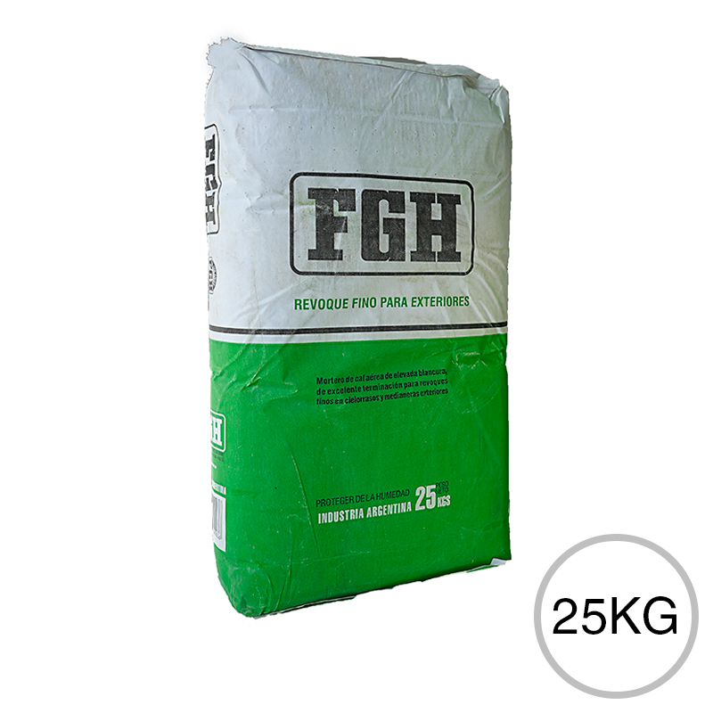 Revoque fino listo exterior bolsa x 25kg