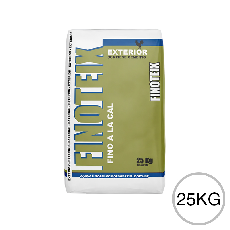Revoque fino a la cal exterior bolsa x 25kg
