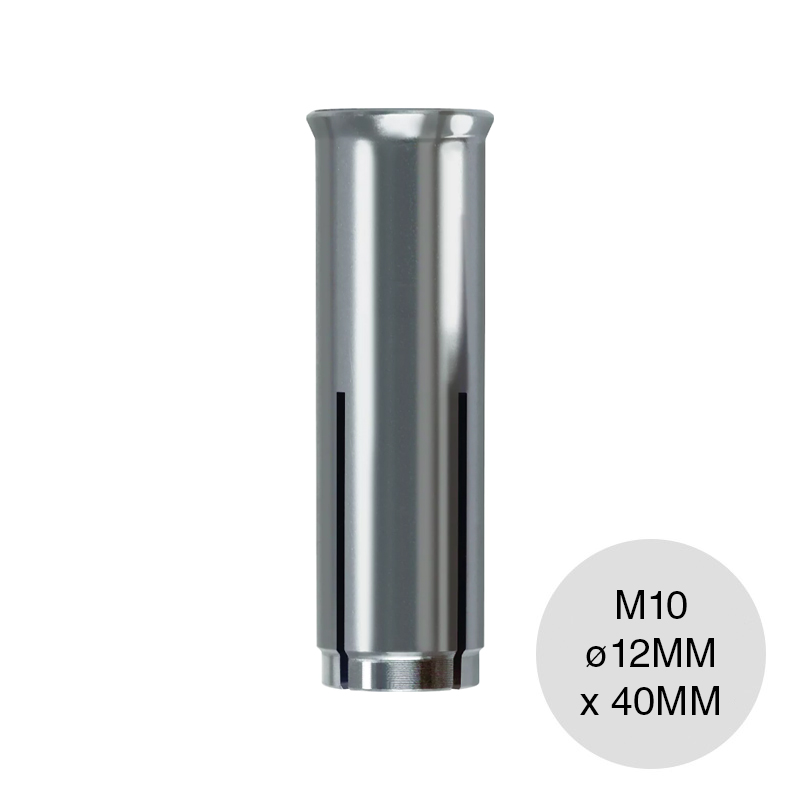 Broca anclaje taco metalico impacto EA II M10 ø 12mm x 40mm caja x 50u