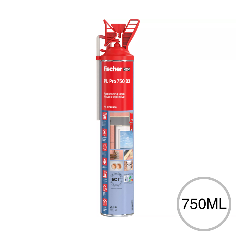 Espuma rapida poliuretano expandido PU Pro 750 B3 c/canula aerosol x 750ml
