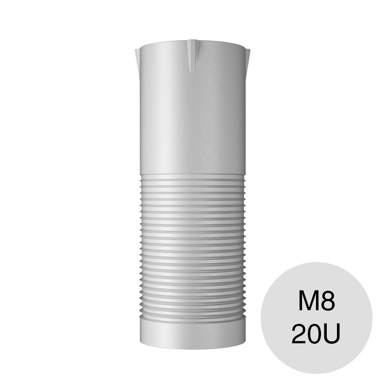 Anclaje taco expansion M 8 nylon ø 16mm x 50mm caja x 20u
