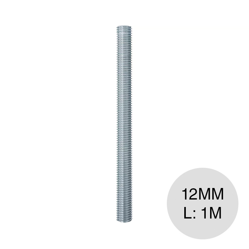 Varilla roscada anclaje acero galvanizado FIS A M 12mm x 1m