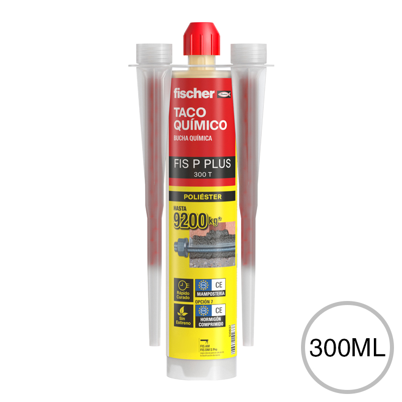 Anclaje quimico resina hibrida inyeccion FIS P Plus 300 T cartucho x 300ml