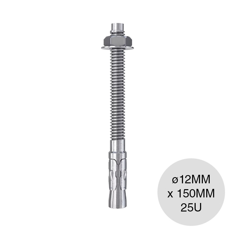 Anclaje fijacion metalica perno FWA ø 12mm x 150mm caja x 25u